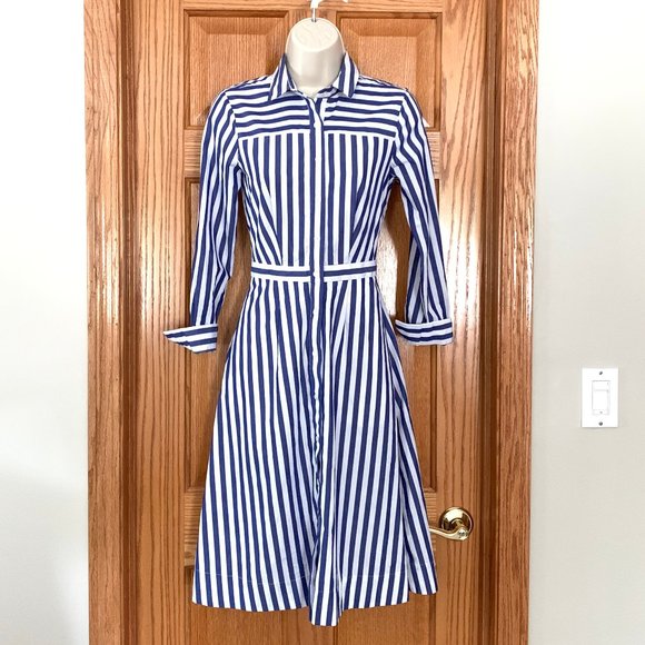 J. Crew Dresses & Skirts - J. Crew Women's Sz 00 Striped Shirt Dress